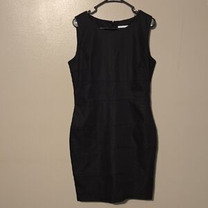 Calvin Klein Black Sleeveless Sheath Mini Dress Womens Size‎ 12